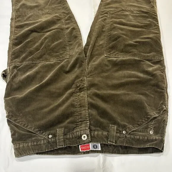 VTG Arizona Jean Co Double Knee Carpenter Corduroy Pants Skate Baggy 38X32 READ - Picture 2 of 13